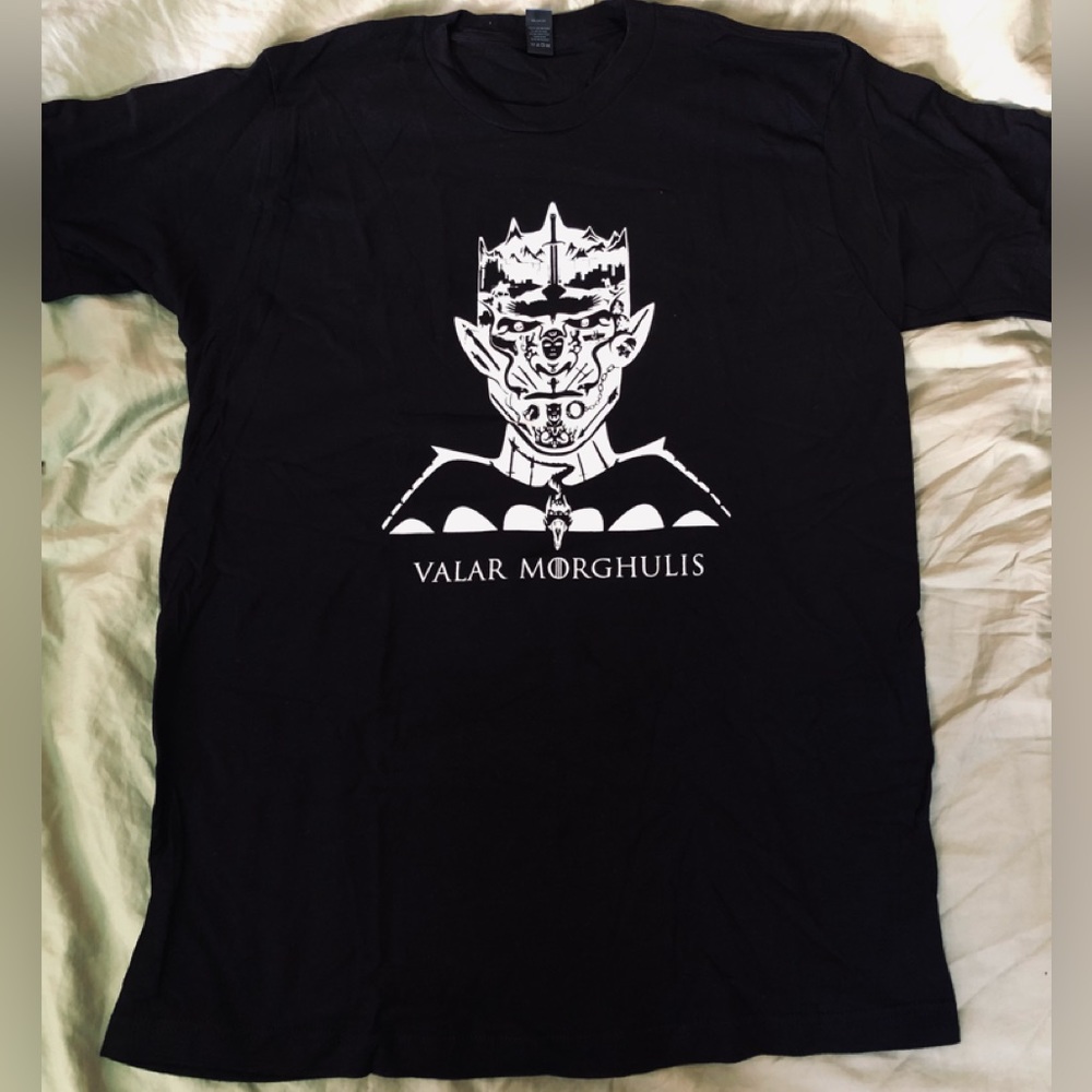 Game of Thrones VALAR MORGHULIS Tshirt Mens Sz  L Experience the Realm NEW
